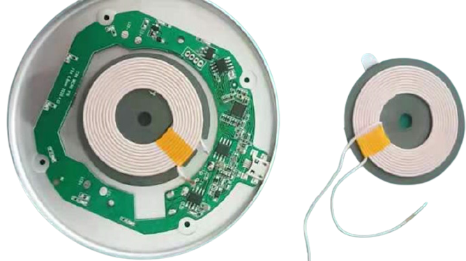 Bobina de carga inalámbrica con inductor de bobina de carga inalámbrica PCB